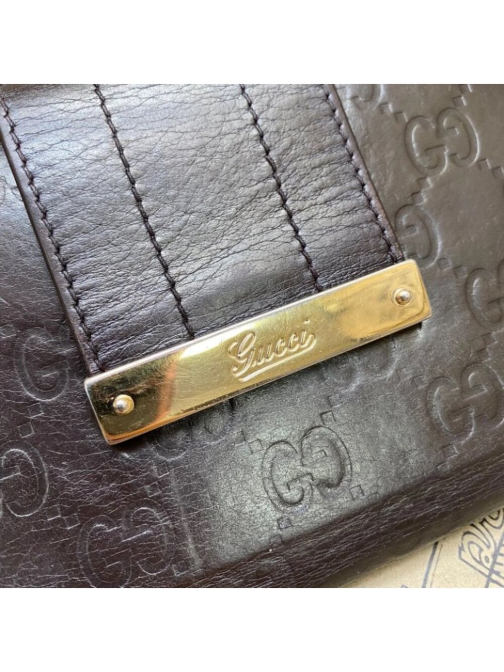 Gucci Wallet 2 GG Leather - Picture 14 of 15